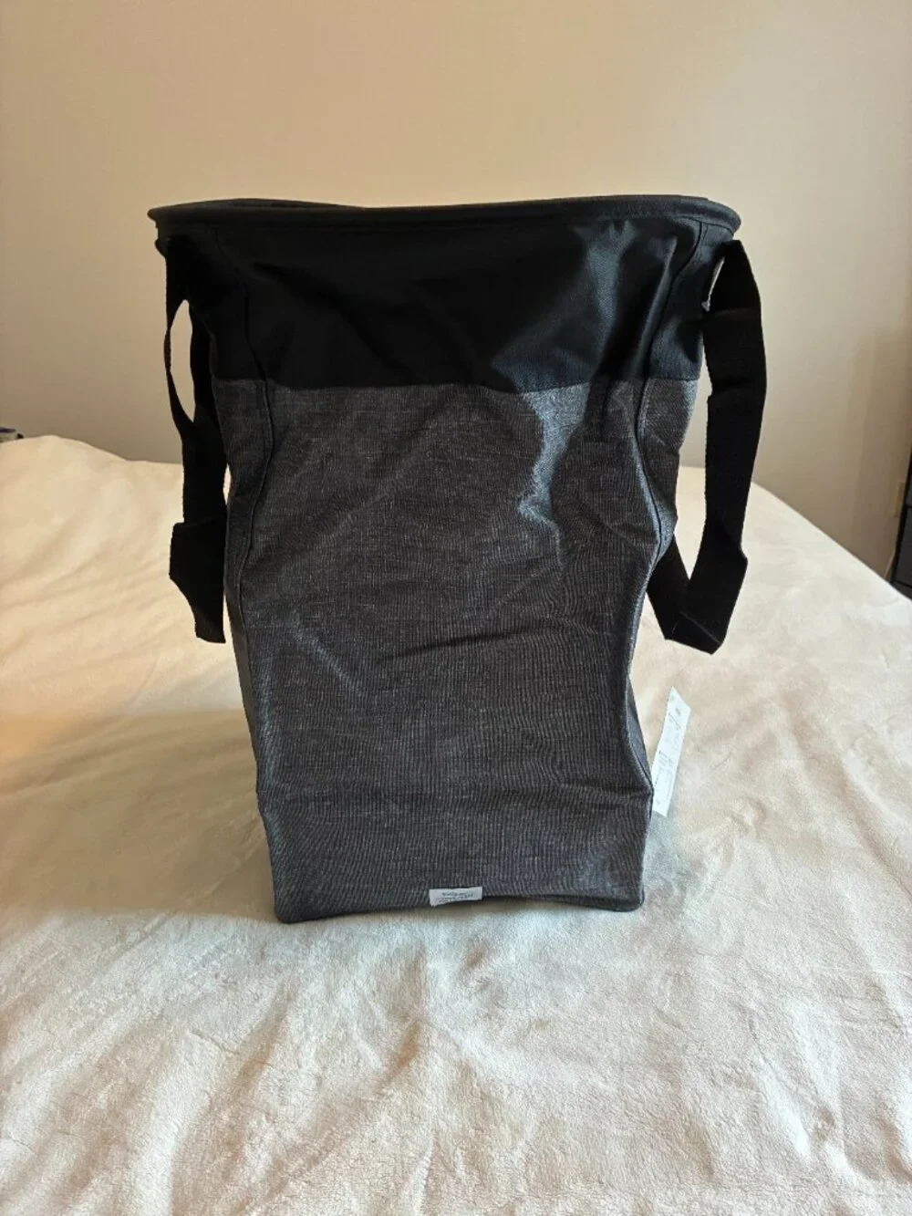 NWT Thirty-One Stand Tall Bin Gray Foldable Storage Organizer Hamper w/ Support